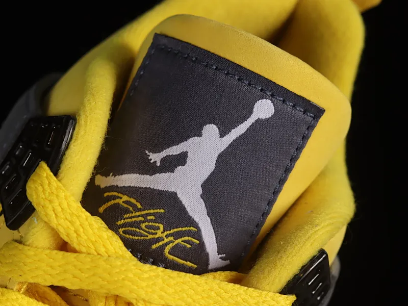 All categories Air Jordan Jordan series basketball shoes Air Jordan 4 LJR version Air Jordan 4 Retro "Lightning" AJ4 Joe 4 replica white and yellow electric mother CT8527-700